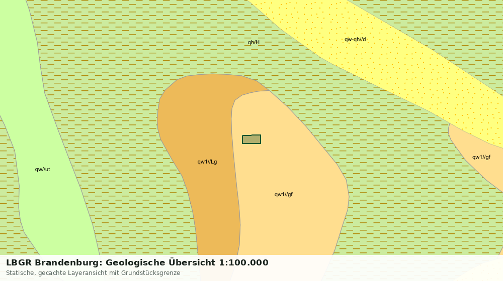 Statische Kartenansicht: LBGR Brandenburg: Geologische Übersicht 1:100.000