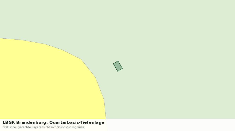Statische Kartenansicht: LBGR Brandenburg: Quartärbasis-Tiefenlage