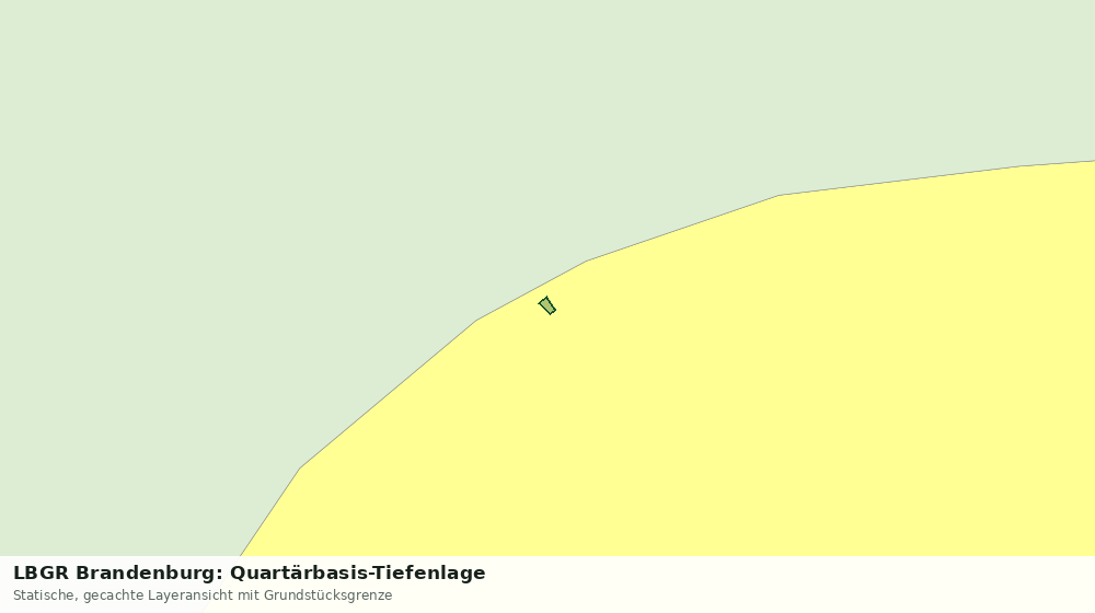 Statische Kartenansicht: LBGR Brandenburg: Quartärbasis-Tiefenlage