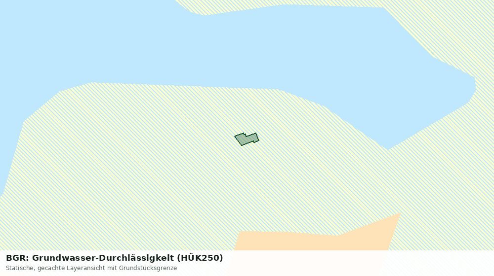 Statische Kartenansicht: BGR: Grundwasser-Durchlässigkeit (HÜK250)