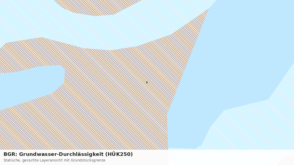 Statische Kartenansicht: BGR: Grundwasser-Durchlässigkeit (HÜK250)