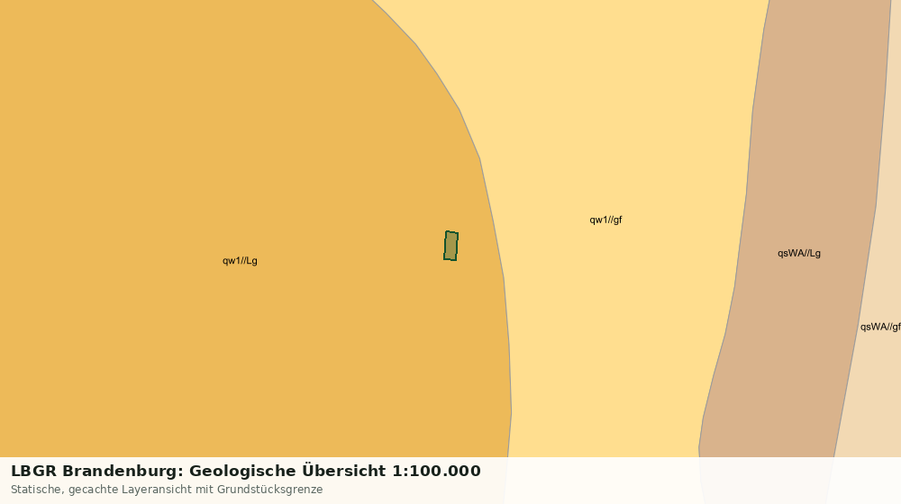 Statische Kartenansicht: LBGR Brandenburg: Geologische Übersicht 1:100.000
