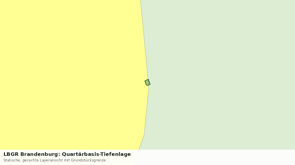 Statische Kartenansicht: LBGR Brandenburg: Quartärbasis-Tiefenlage