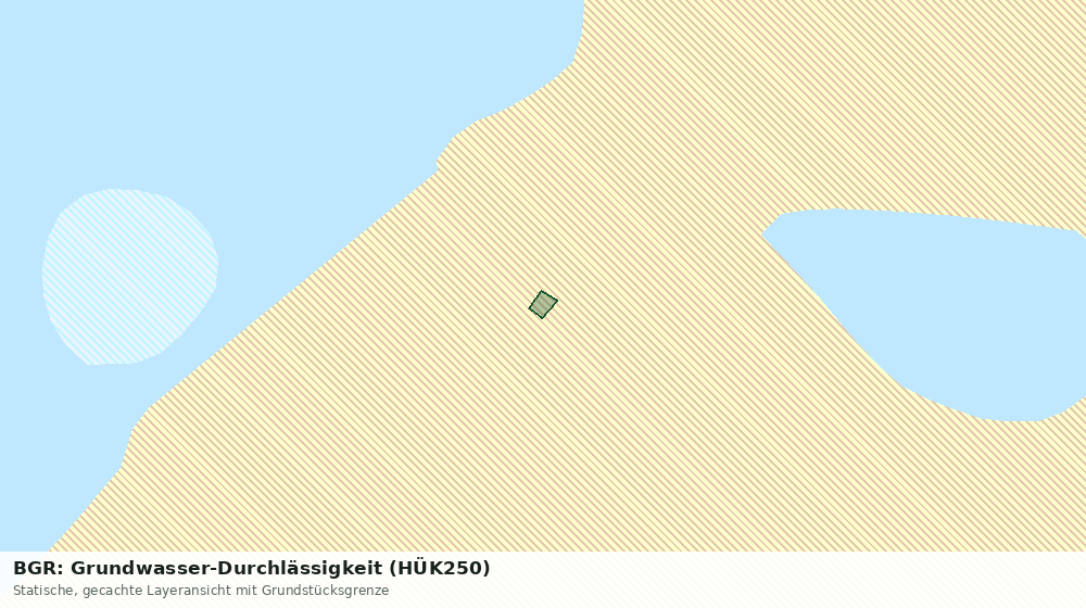Statische Kartenansicht: BGR: Grundwasser-Durchlässigkeit (HÜK250)