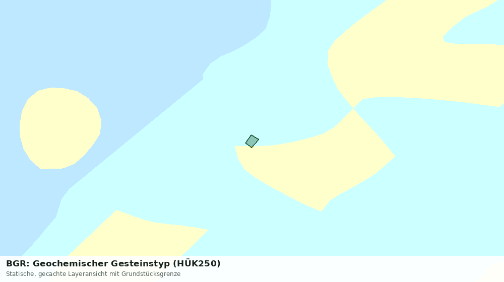 Statische Kartenansicht: BGR: Geochemischer Gesteinstyp (HÜK250)