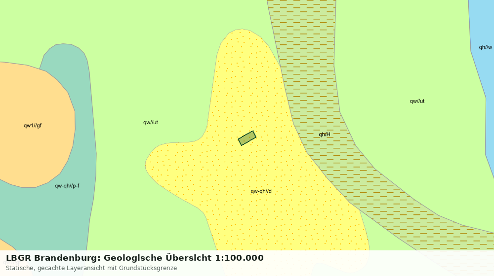 Statische Kartenansicht: LBGR Brandenburg: Geologische Übersicht 1:100.000