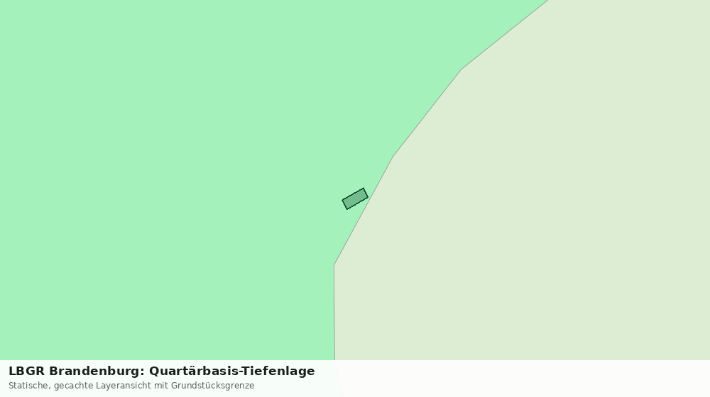 Statische Kartenansicht: LBGR Brandenburg: Quartärbasis-Tiefenlage