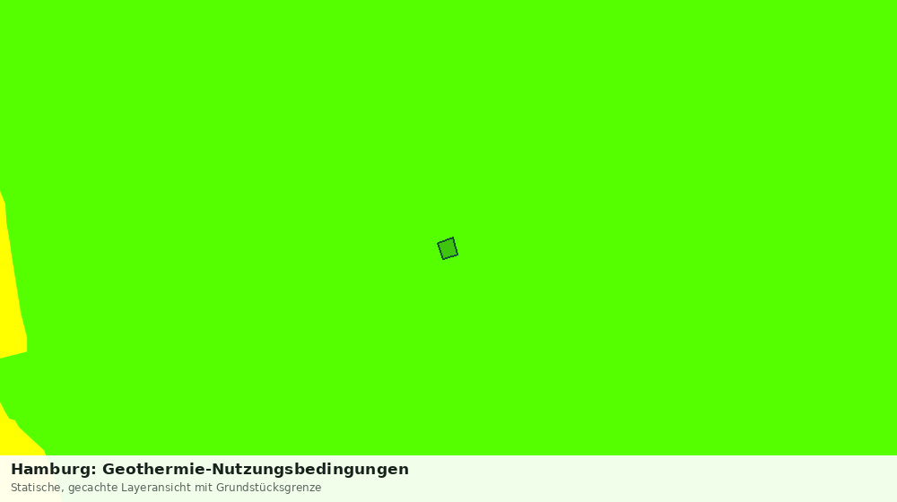 Statische Kartenansicht: Hamburg: Geothermie-Nutzungsbedingungen