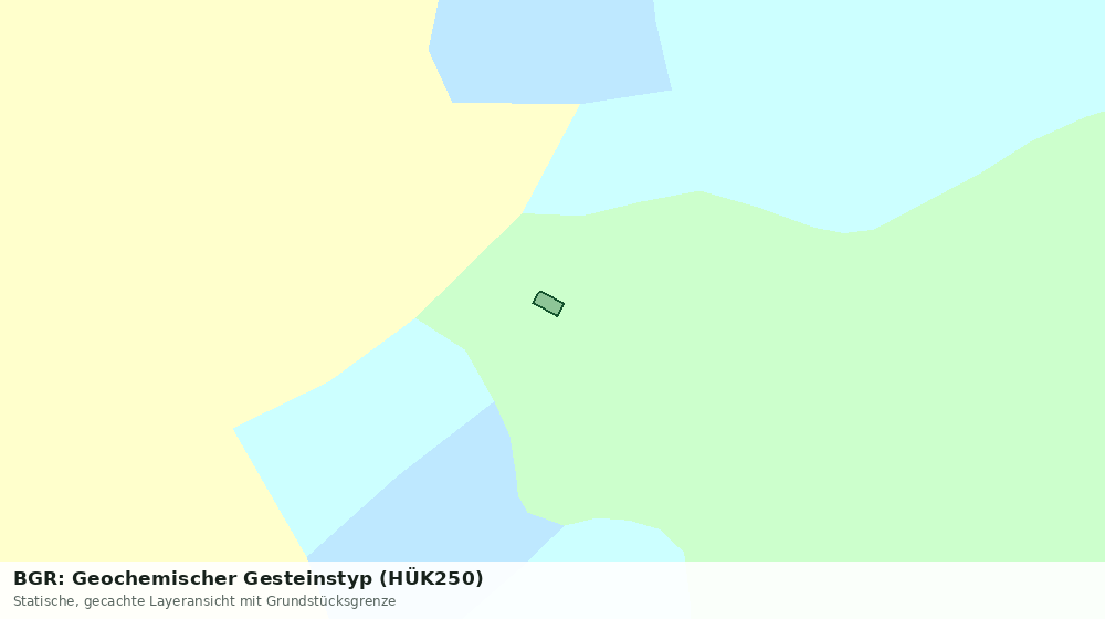 Statische Kartenansicht: BGR: Geochemischer Gesteinstyp (HÜK250)