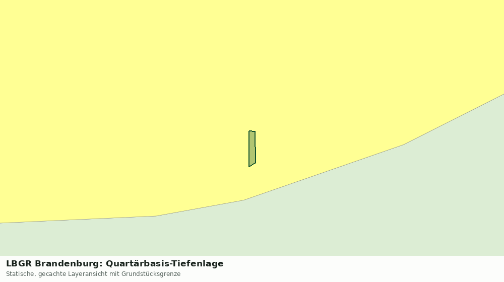 Statische Kartenansicht: LBGR Brandenburg: Quartärbasis-Tiefenlage