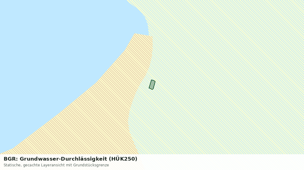 Statische Kartenansicht: BGR: Grundwasser-Durchlässigkeit (HÜK250)