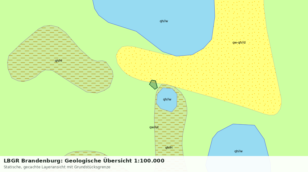 Statische Kartenansicht: LBGR Brandenburg: Geologische Übersicht 1:100.000