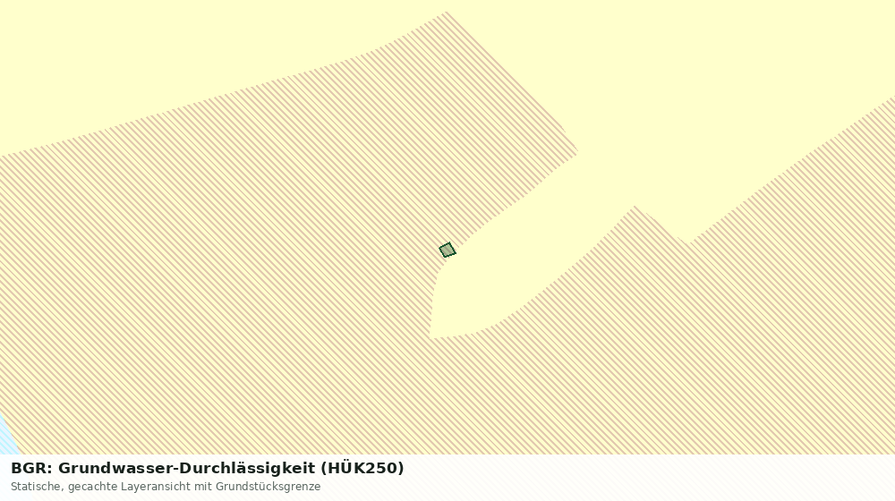 Statische Kartenansicht: BGR: Grundwasser-Durchlässigkeit (HÜK250)