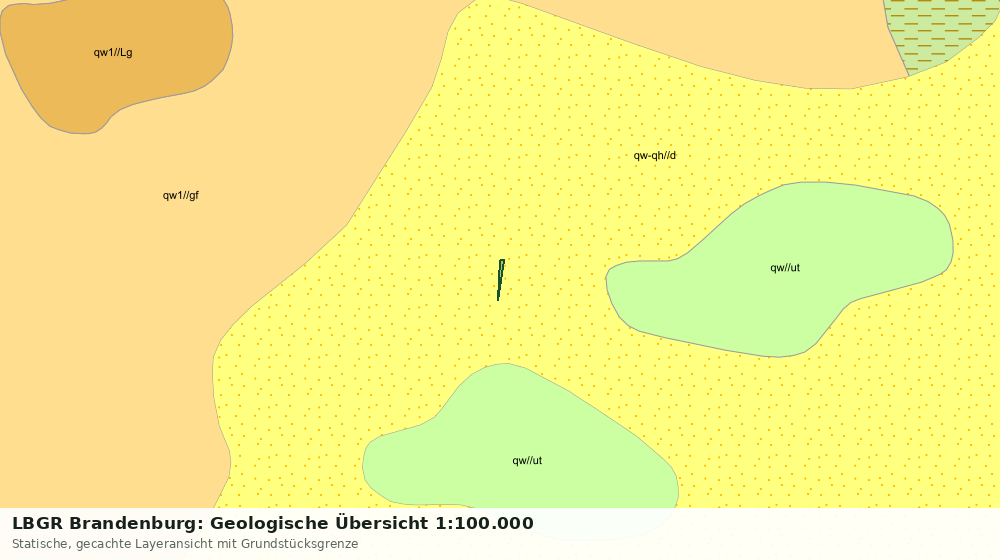 Statische Kartenansicht: LBGR Brandenburg: Geologische Übersicht 1:100.000