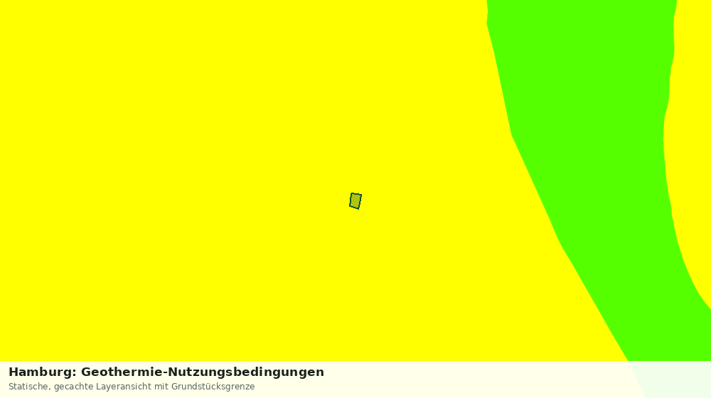 Statische Kartenansicht: Hamburg: Geothermie-Nutzungsbedingungen