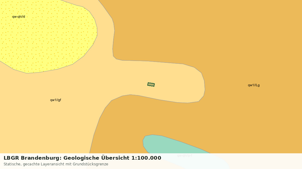 Statische Kartenansicht: LBGR Brandenburg: Geologische Übersicht 1:100.000