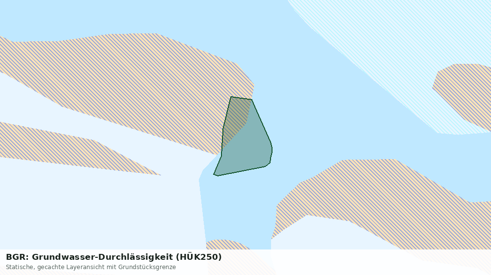 Statische Kartenansicht: BGR: Grundwasser-Durchlässigkeit (HÜK250)