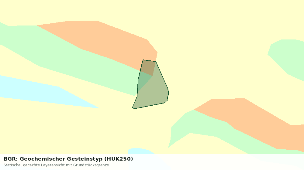 Statische Kartenansicht: BGR: Geochemischer Gesteinstyp (HÜK250)