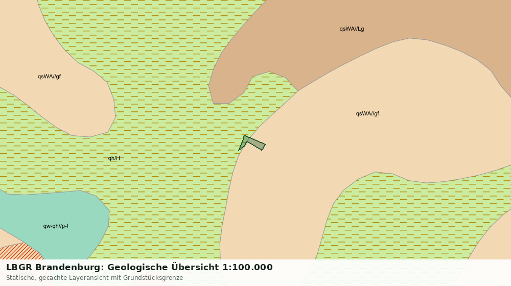 Statische Kartenansicht: LBGR Brandenburg: Geologische Übersicht 1:100.000