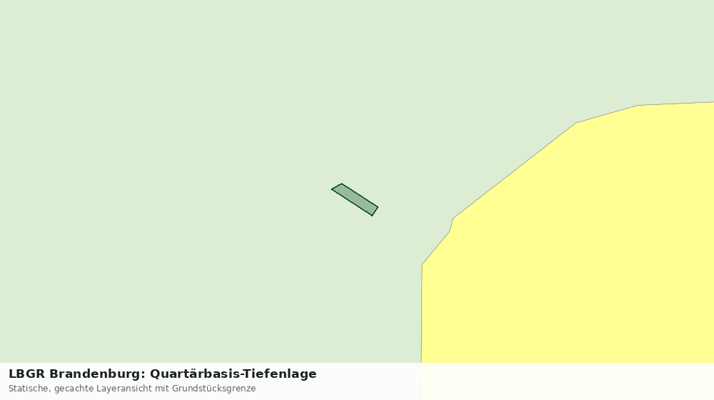 Statische Kartenansicht: LBGR Brandenburg: Quartärbasis-Tiefenlage