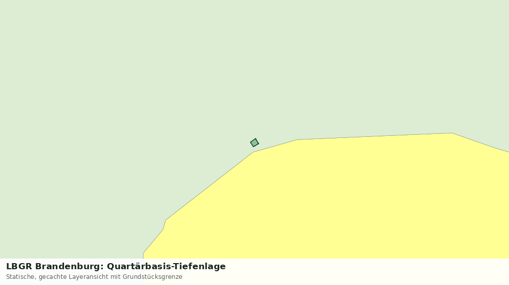 Statische Kartenansicht: LBGR Brandenburg: Quartärbasis-Tiefenlage