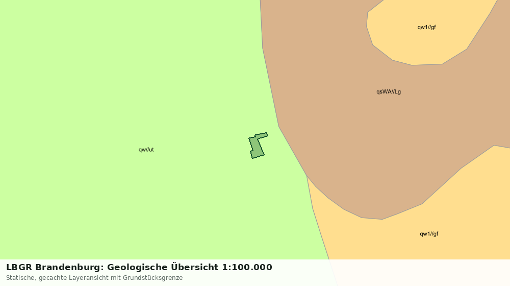 Statische Kartenansicht: LBGR Brandenburg: Geologische Übersicht 1:100.000