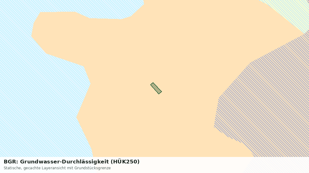 Statische Kartenansicht: BGR: Grundwasser-Durchlässigkeit (HÜK250)