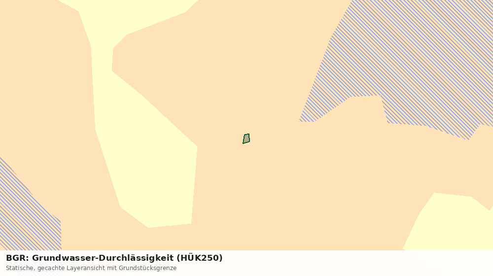 Statische Kartenansicht: BGR: Grundwasser-Durchlässigkeit (HÜK250)