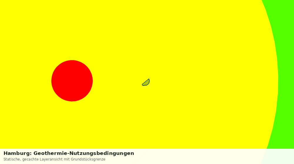 Statische Kartenansicht: Hamburg: Geothermie-Nutzungsbedingungen