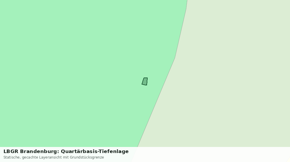 Statische Kartenansicht: LBGR Brandenburg: Quartärbasis-Tiefenlage