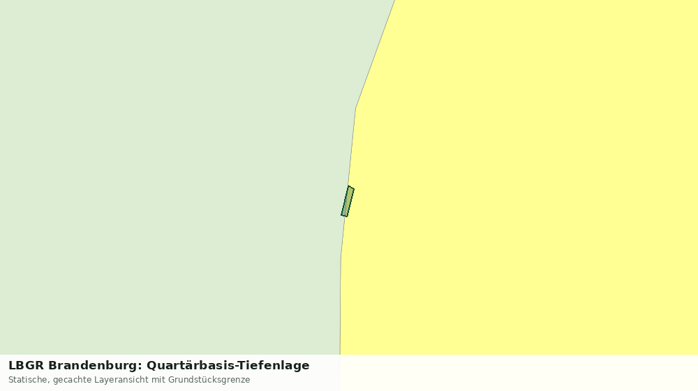 Statische Kartenansicht: LBGR Brandenburg: Quartärbasis-Tiefenlage