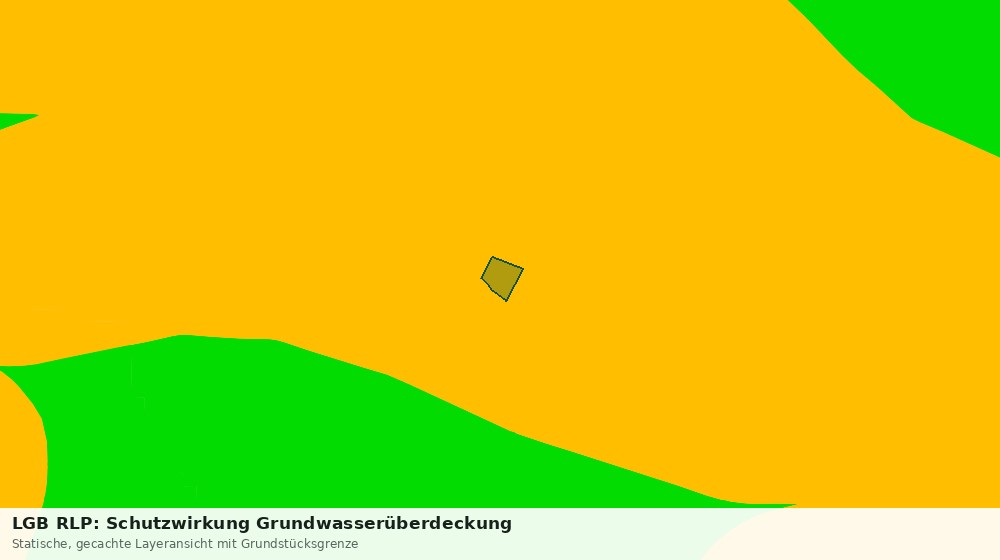 Statische Kartenansicht: LGB RLP: Schutzwirkung Grundwasserüberdeckung