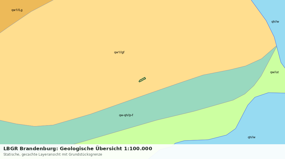 Statische Kartenansicht: LBGR Brandenburg: Geologische Übersicht 1:100.000