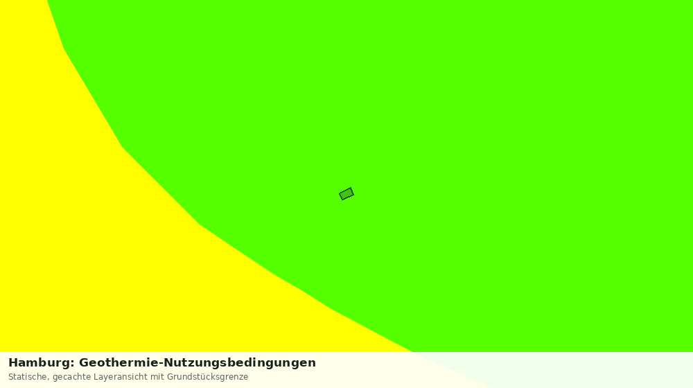 Statische Kartenansicht: Hamburg: Geothermie-Nutzungsbedingungen