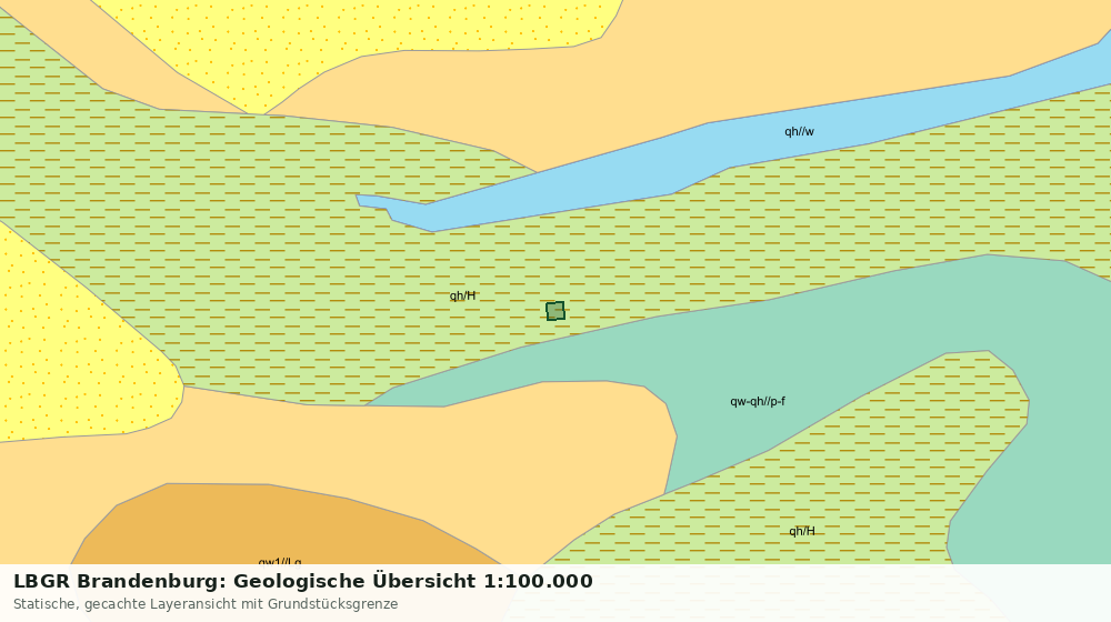 Statische Kartenansicht: LBGR Brandenburg: Geologische Übersicht 1:100.000