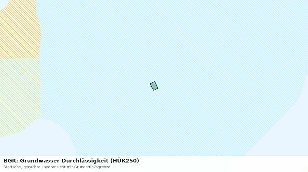 Statische Kartenansicht: BGR: Grundwasser-Durchlässigkeit (HÜK250)