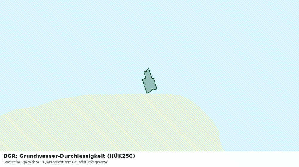 Statische Kartenansicht: BGR: Grundwasser-Durchlässigkeit (HÜK250)