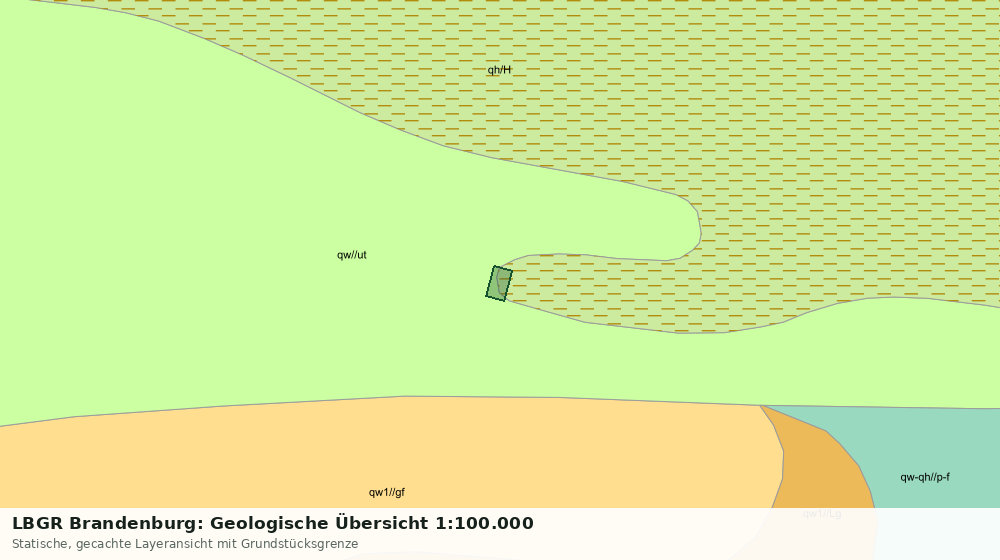 Statische Kartenansicht: LBGR Brandenburg: Geologische Übersicht 1:100.000