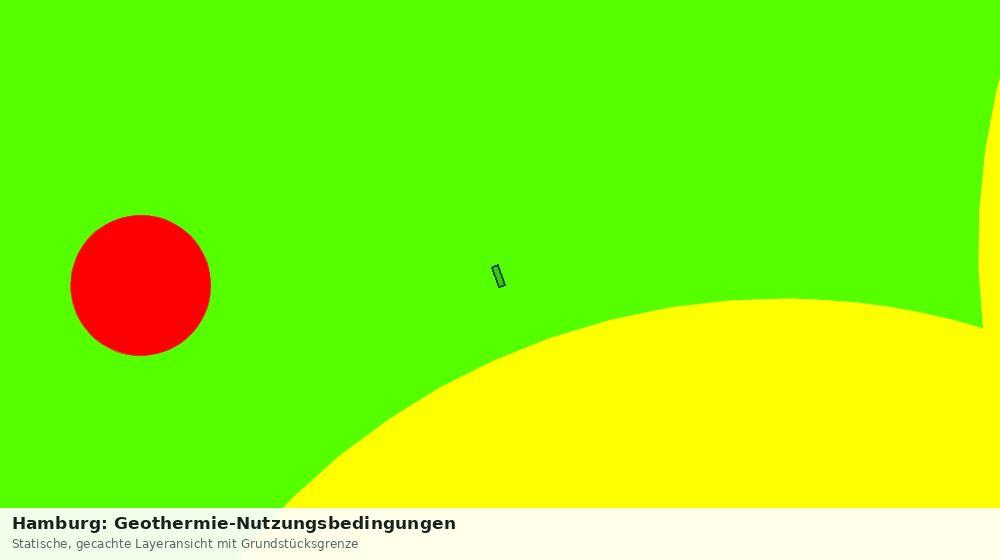 Statische Kartenansicht: Hamburg: Geothermie-Nutzungsbedingungen