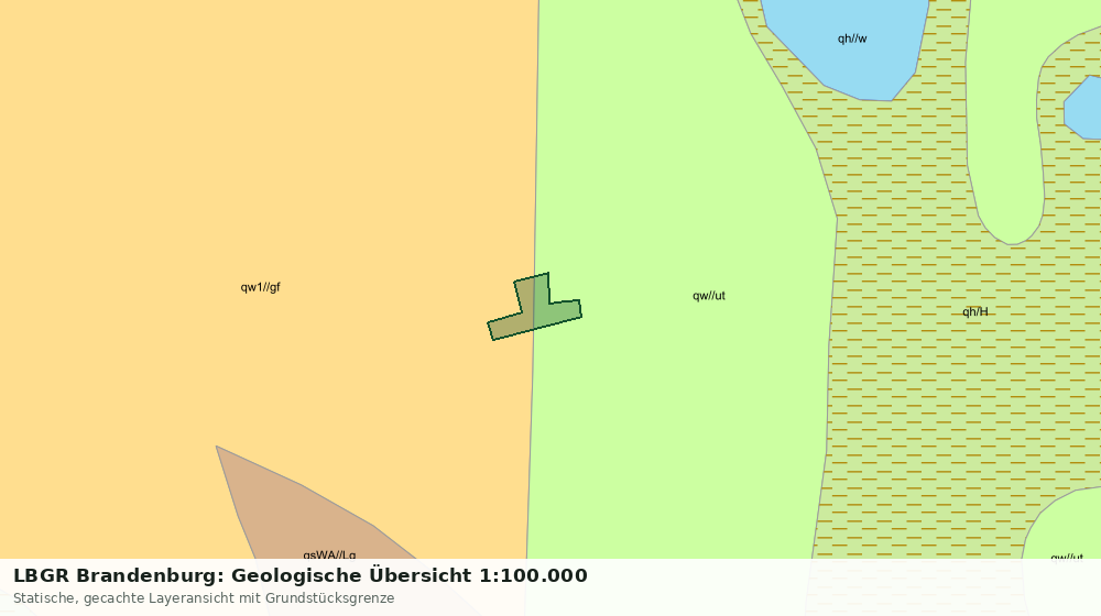 Statische Kartenansicht: LBGR Brandenburg: Geologische Übersicht 1:100.000