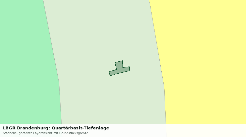 Statische Kartenansicht: LBGR Brandenburg: Quartärbasis-Tiefenlage
