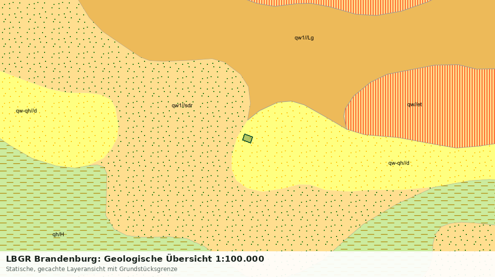 Statische Kartenansicht: LBGR Brandenburg: Geologische Übersicht 1:100.000