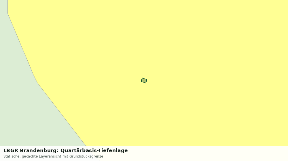 Statische Kartenansicht: LBGR Brandenburg: Quartärbasis-Tiefenlage