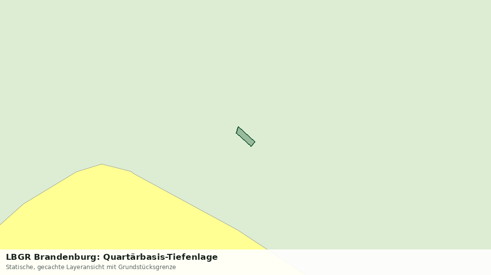 Statische Kartenansicht: LBGR Brandenburg: Quartärbasis-Tiefenlage