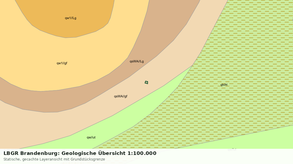 Statische Kartenansicht: LBGR Brandenburg: Geologische Übersicht 1:100.000