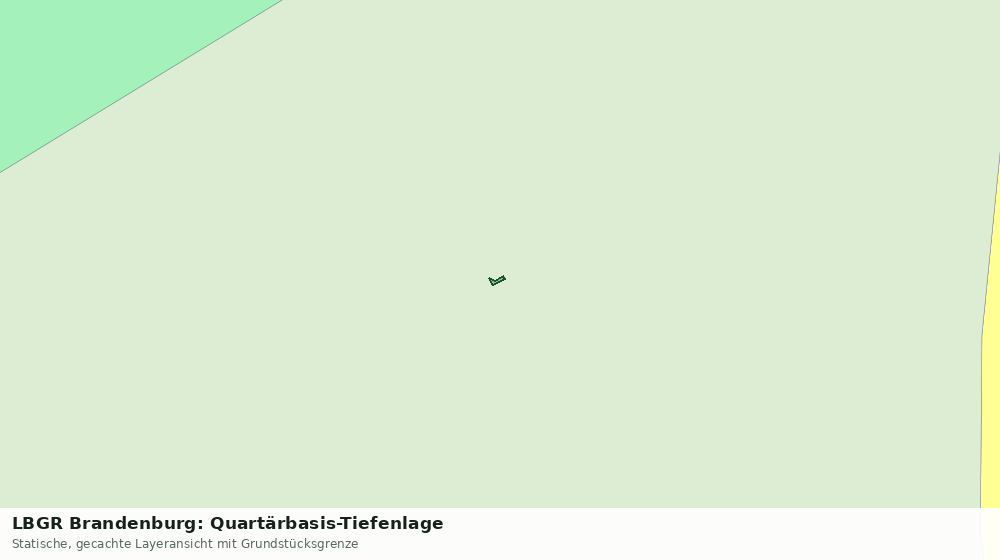 Statische Kartenansicht: LBGR Brandenburg: Quartärbasis-Tiefenlage