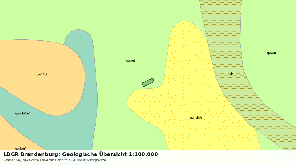Statische Kartenansicht: LBGR Brandenburg: Geologische Übersicht 1:100.000