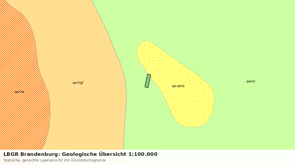 Statische Kartenansicht: LBGR Brandenburg: Geologische Übersicht 1:100.000