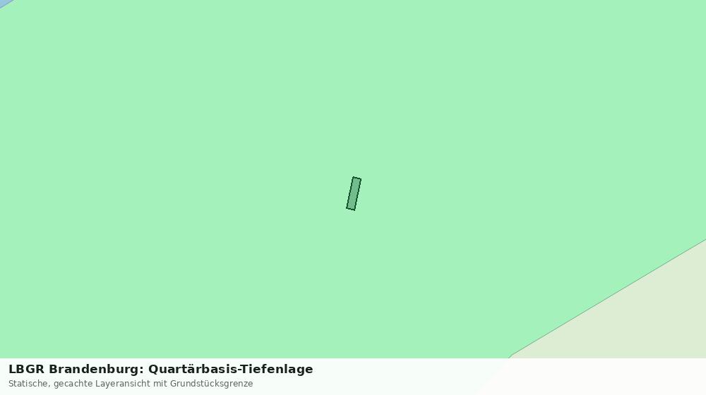 Statische Kartenansicht: LBGR Brandenburg: Quartärbasis-Tiefenlage