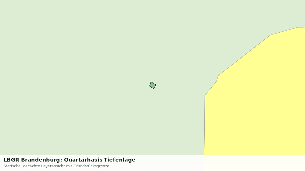 Statische Kartenansicht: LBGR Brandenburg: Quartärbasis-Tiefenlage
